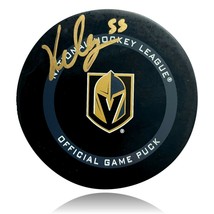 Keegan Kolesar Autographed Vegas Golden Knights Game Puck COA Inscriptag... - £53.25 GBP