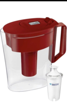 Brita Metro Water Pitcher Dispenser Standard 6 Cup W/FILTER - Red, OPEN ... - $12.75