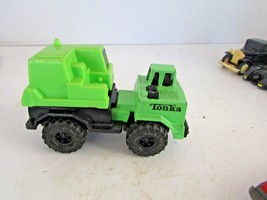 Tonka Mini Plastic Construction Vehicle Green 1994 Crane Truck Toy 3.25"L H2 - $3.62