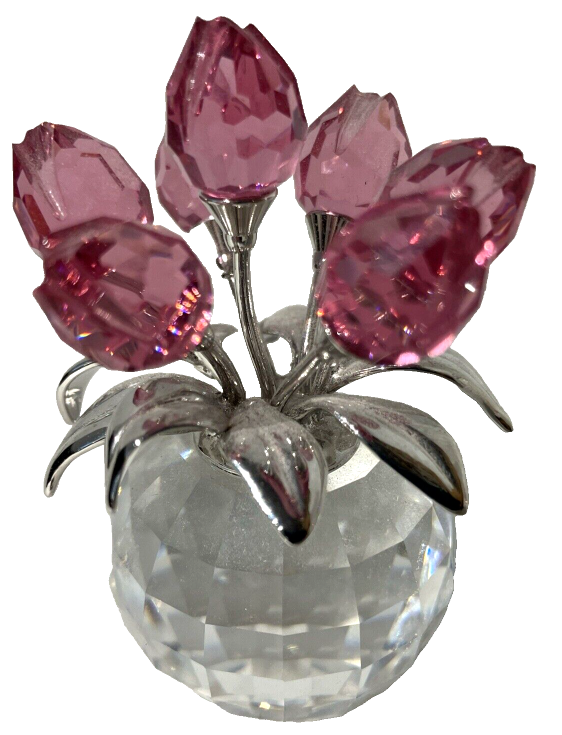 Swarovski Crystal ~ TULIPS ~  #626874  Pink ~ NO BOX - £44.51 GBP
