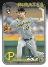 Jackson Wolf 2024 Topps Rookie #523 Pittsburgh Pirates Baseball Card - $0.65