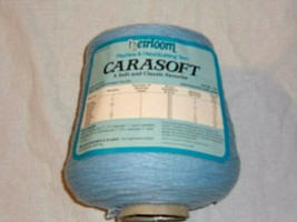 Heirloom Carasoft Acrylic Machine &amp; Hand Knit Yarn 1lb Cone 2 ply Flight Blue NW - £8.68 GBP