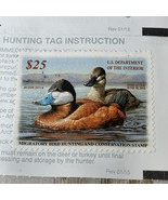 2016 $25 Ruddy Duck - Duck Stamp - $61.12 CAD