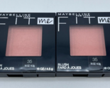 2 x Maybelline New York 35 CORAL Fit me Blush 0.16 oz New Sealed Free Sh... - £8.65 GBP