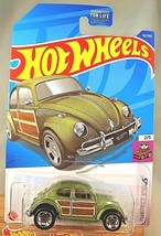 2022 Hot Wheels #42 Compact Kings 2/5 Volkswagen Beetle Green w/Chrome Rs Spokes - £6.42 GBP