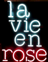 New La Vie En Rose Acrylic Neon Sign 17&quot; - £105.39 GBP