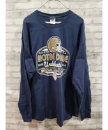 Notre Dame 2012 BCS Championship Unisex XL Long Sleeve Navy Blue Undefeated - $19.99