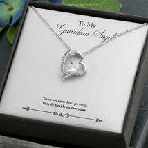 To Mom Remembrance Message Guardian Angel Remembrance Forever Necklace w Messag - £44.99 GBP+