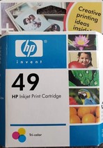 HP 49 TRI COLOR Original Ink Print Cartridge, New in Original Box, Sealed - £11.18 GBP