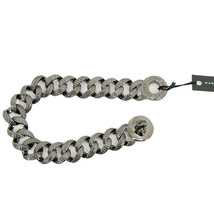 Marc Jacobs Hematite Katie Turnlock Lizard Embossed Link Bracelet NWT - £52.50 GBP