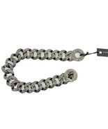 Marc Jacobs Hematite Katie Turnlock Lizard Embossed Link Bracelet NWT - £53.18 GBP
