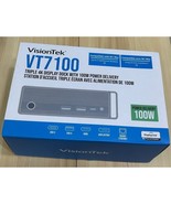 VisionTek VT7100 901499 Triple Display 4K USB-C Docking Station W/H AC A... - $106.38