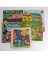 Vintage Lot Of 9 See Hear And Read Paperback Books No Records Smurfs &amp; More - $29.09
