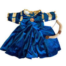 Build A Bear BABW Disney Princess Brave Merida Blue Velvet Dress Costume Bow - £12.70 GBP