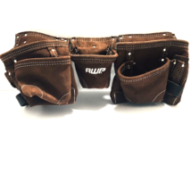 Tool Belt Apron AWP Brown Suede General Construction Fits Up to 50”Waist... - $33.20