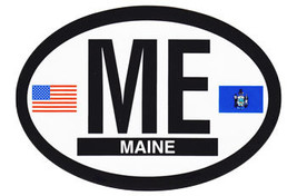 Maine Oval Decal - $3.00
