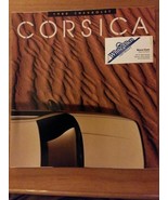 Large 1988 Chevrolet Chevy CORSICA Brochure Pamphlet with Color Chart - $11.87