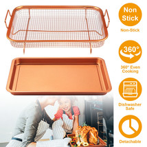 Copper Chef Crisper Pan Cookie Sheet Tray Non-Stick Bakeware Set Oven 13 X 9 In - £43.95 GBP