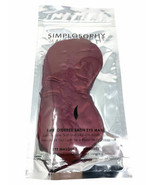 Simplosophy Embroidered Satin Eye Mask w/Ear Plugs - Purple - $8.55 CAD