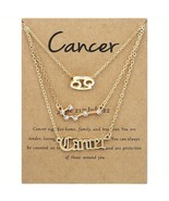 Cancer- Zodiac Sign -Constellation - Zodiac - Gold Necklace - Zodiac Jew... - £8.90 GBP