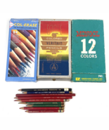 Vintage Colored Pencil Lot Prismacolor Eagle Verithin Eberhard Faber Mon... - €35,44 EUR