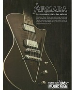 Ernie Ball Music Man Armada electric guitar ad 8 x 11 advertisement print - £3.37 GBP