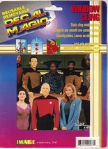 Star Trek: The Next Generation Cast Static Cling 6 x 6 Window Decal 1992 UNUSED - £3.11 GBP