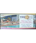 Tobacco Plus Expo Intl. 2010 Las Vegas Hilton Hotel Las Vegas Ticket Stub - €4,23 EUR