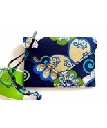 Vera Bradley Luggage Tag Envelope Style Mod Floral Blue NWT - £13.29 GBP