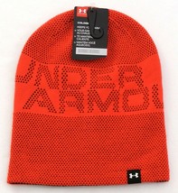 Under Armour Reversible Red &amp; Orange 4-in-1 Graphic Knit Beanie 1-3 Year... - £17.80 GBP