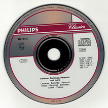 Carreras, Domingo, Pavarotti - Perform Your Favorite Arias (CD disc) 1994 - £3.28 GBP