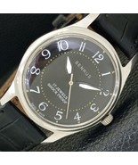 HAND-WINDING VINTAGE BENRUS SWISS MENS BLACK COLOR DIAL WATCH a500436-1 - $34.17 CAD