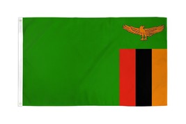 Zambia Flag 3X5 Feet Zambian 3&#39;X5&#39; New 100D Fabric - £13.66 GBP