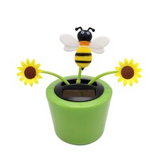 Fashion Solar Powered Dancing Flower Toy Office Desk Car Decor Funny Electric To - £29.53 GBP