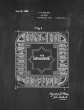 The Landlord&#39;s Game Board Patent Print - Chalkboard - $7.95+