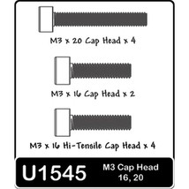 Schumacher U1545 SPEED PACK - M3 Cap Hd 16;20mm - $5.99