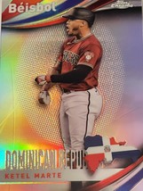 KETEL MARTE 2021 Topps Chrome Beisbol Refractor Dominican Republic #B-13 Arizona - £3.57 GBP