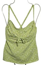 Lands&#39; End Women&#39;s Tankini Swimsuit Top Size 12 Lime Green - $28.99