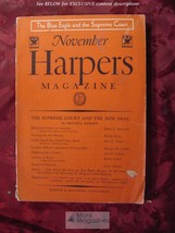 Harper&#39;s November 1933 John R. Tunis Mitchell Dawson Margaret Culkin Banning - £6.77 GBP