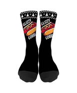 Generic Hot Dog Gobble Socks Unisex Half Calf White Polyester Print - €9,54 EUR