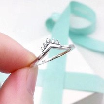 Woman Ring 2019 Autumn Release S925 Sterling Silver Tiara Wishbone Ring  - £12.98 GBP