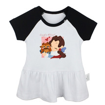 Cute Beauty and the Beast Newborn Baby Girls Dress Toddler Infant Cotton Clothes - £10.43 GBP