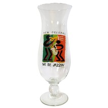 Rare We Be Jazzin 1990s New Orleans Jazz Festival Souvenir Hurricane Glass NOLA - £26.27 GBP