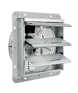 10 in. Shutter Exhaust Fan High-Speed 820 CFM Aluminum Wall Mount Attic ... - $1,131.19 MXN