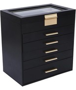 Large Jewelry Box Organizer - 6 Layer Jewelry Holder Organizer with Mirror - $862.52 MXN