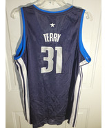 ADIDAS NBA DALLAS MAVERICKS JASON TERRY JERSEY BLUE WOMEN&#39;S L - $20.15 CAD