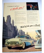1955 Buick Color Ad &quot;Coming or Going-It thrills You&quot; - $13.69 CAD
