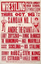 Samoan No. 1 Vs Andre The Giant 8X10 Poster Photo Wrestling Picture Wwf - £4.73 GBP