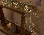 Lighted Artificial Olive Garland 6Ft 96 Led Fairy Lights Battery Operate... - $60.99