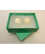 Clip-on Floral Celluloid Earrings, White Flower Blooms, Fashion Jewelry ... - €8,31 EUR